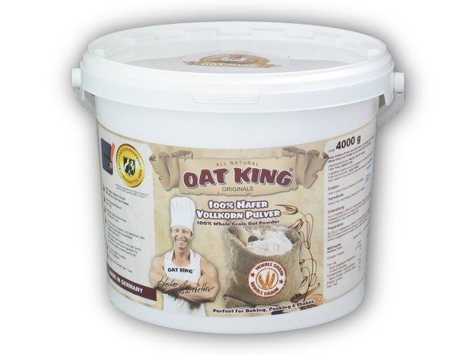 Oat King Oat king pulver 100% 4000g  + šťavnatá tyčinka ZDARMA