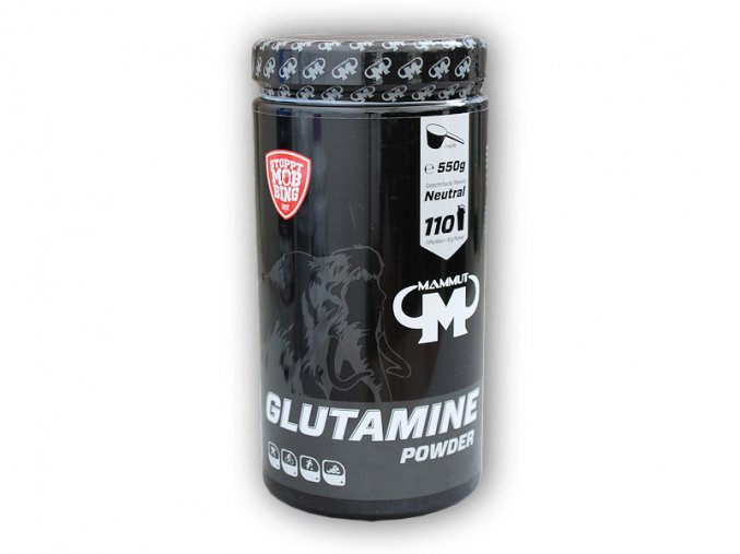 Mammut Nutrition Glutamine powder 550g  + šťavnatá tyčinka ZDARMA