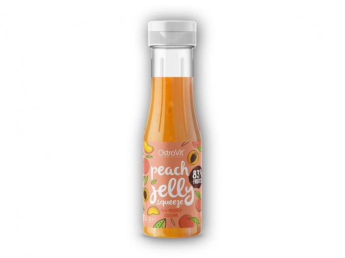 Ostrovit Peach jelly squeeze 350g broskvové želé