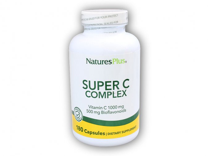 Nature´s Plus Super C Complex 180 tablet  + šťavnatá tyčinka ZDARMA