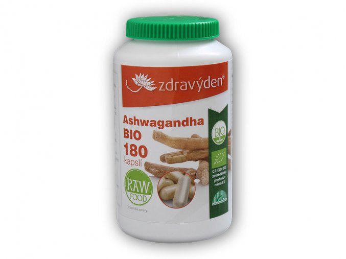 Zdravý den Ashwagandha BIO 180 kapslí