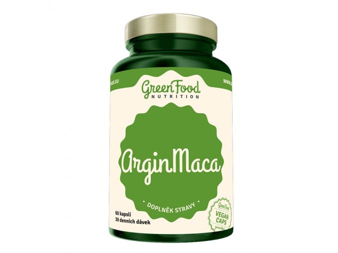 GreenFood Nutrition Argin Maca 60 vegan kapslí