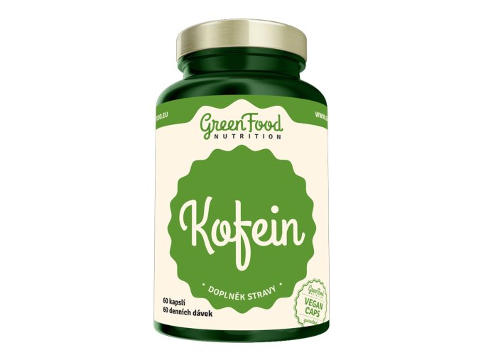 GreenFood Nutrition Kofein 60 vegan kapslí