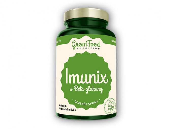 GreenFood Nutrition Imunix s betaglukany 90 vegan kapslí