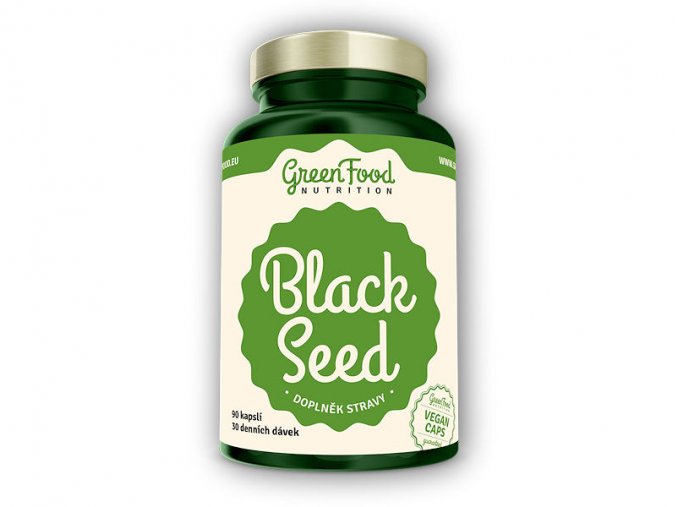 GreenFood Nutrition Black Seed - černý kmín 90 vegan kapslí