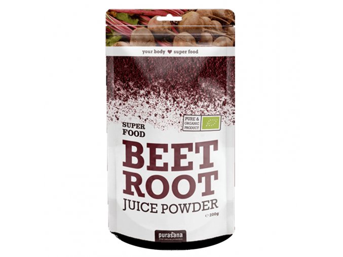 Purasana BIO Beetroot Juice Powder 200g (červená řepa)