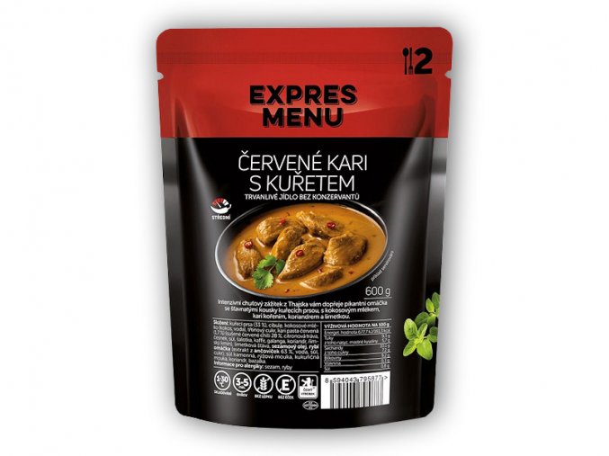 Expres Menu Červené kari s kuřetem 600g