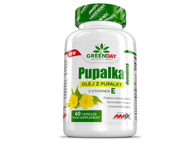 Amix GreenDay Pupalka Dvouletá + Vitamin E 90 cps