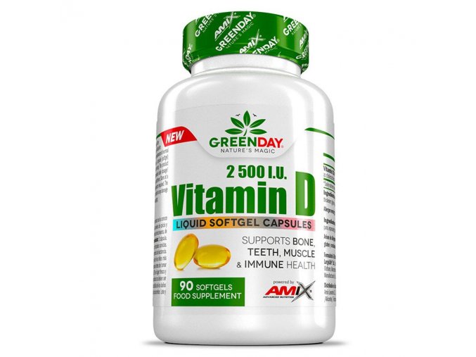 Amix GreenDay Vitamin D3 2500 I.U. 90 tobolek
