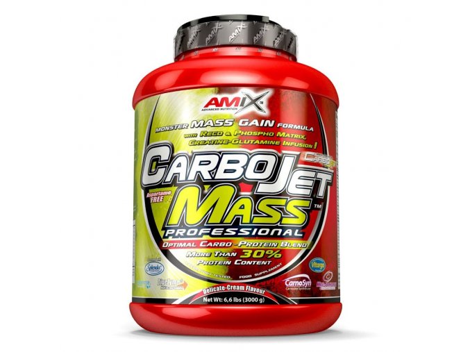 Amix CarboJet Mass Professional 3000g  + šťavnatá tyčinka ZDARMA