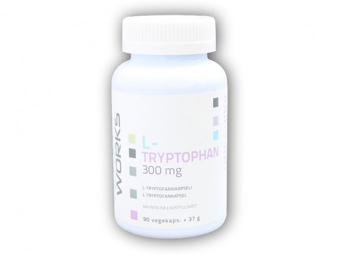 Nutri Works L-Tryptophan 300mg 90 kapslí  + šťavnatá tyčinka ZDARMA