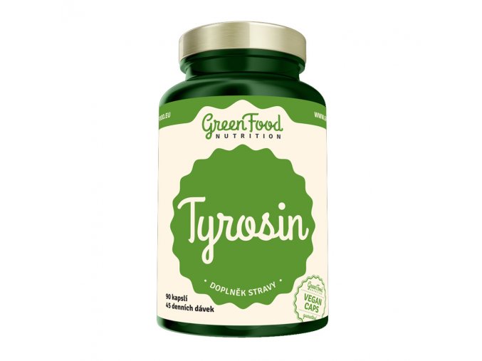 GreenFood Nutrition Tyrosin 90 vegan kapslí