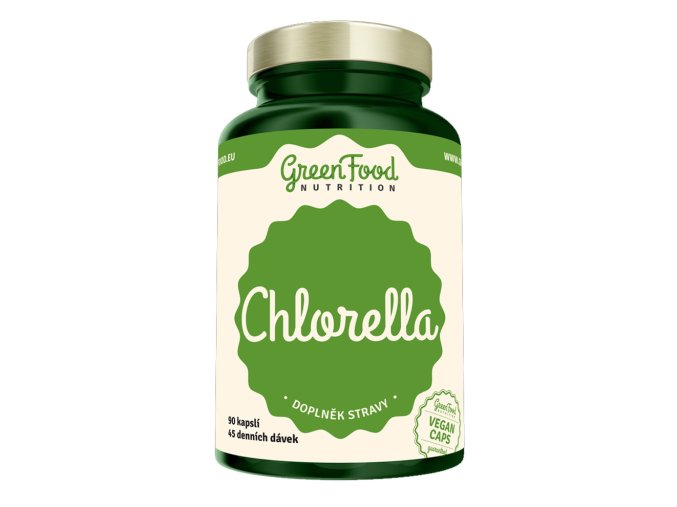 GreenFood Nutrition Chlorella 90 vegan kapslí