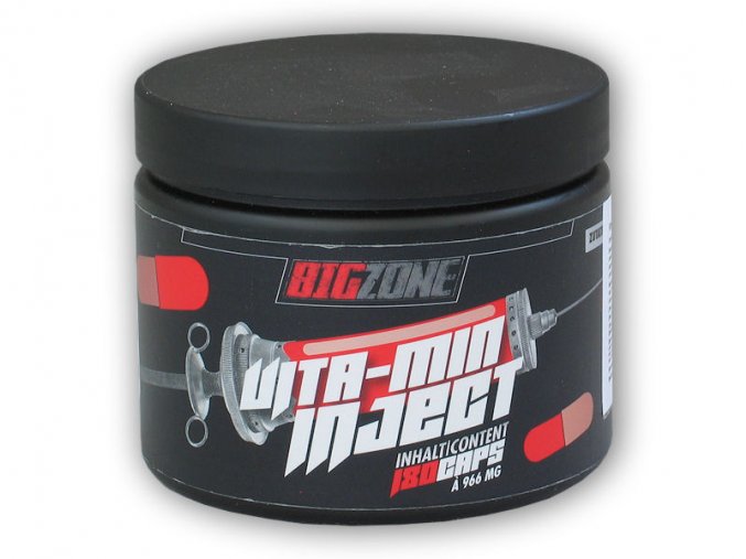 BigZone Vita-min inject 180 kapslí  + šťavnatá tyčinka ZDARMA