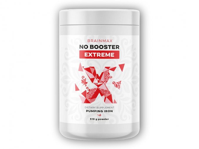 BrainMax NO Booster Extreme 510g  + šťavnatá tyčinka ZDARMA