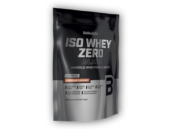 BioTech USA Iso Whey Zero Black 500g  + šťavnatá tyčinka ZDARMA