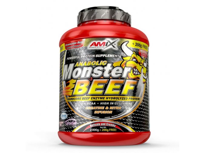 Amix Anabolic Monster BEEF 90% Protein 1000g  + šťavnatá tyčinka ZDARMA