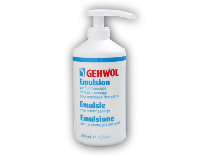Gehwol Emulsion masážní 500ml s pumpou  + šťavnatá tyčinka ZDARMA