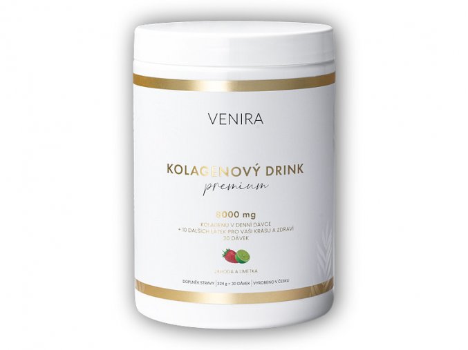 Venira Premium kolagenový drink 324g  + šťavnatá tyčinka ZDARMA