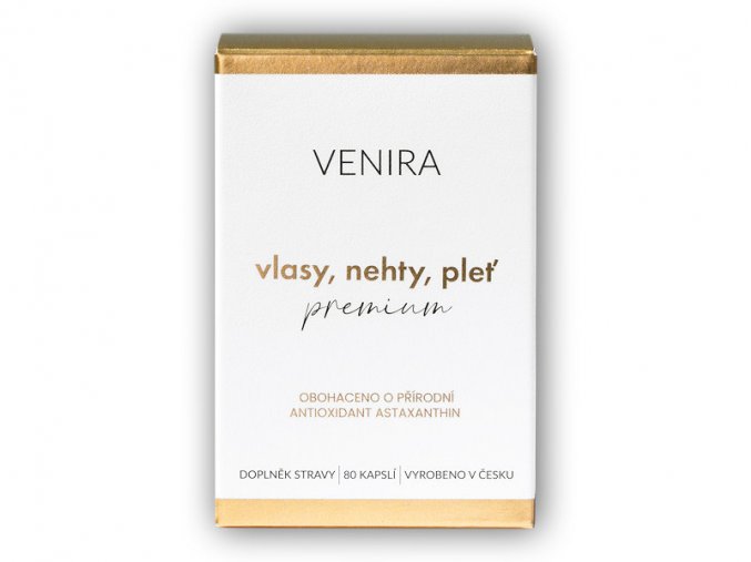 Venira Premium vlasy nehty pleť 40 denní kúra 80 kapslí  + šťavnatá tyčinka ZDARMA