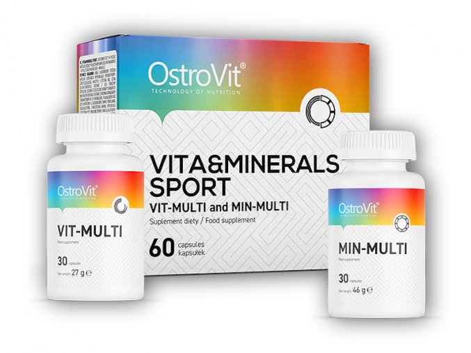 Ostrovit Vita and minerals sport 2 x 30 kapslí