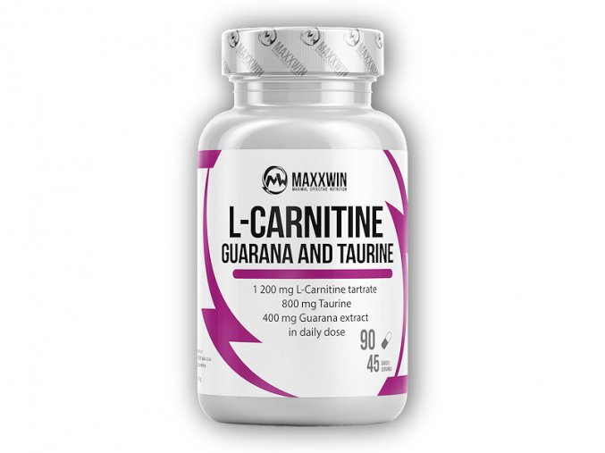 MAXXWIN L-Carnitine + Guarana + Taurin 90 kapslí