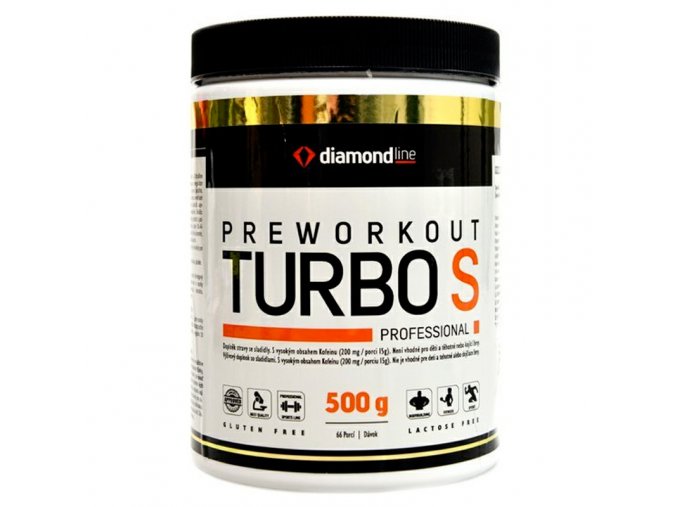 Hi Tec Nutrition Diamond line Preworkout Turbo S 500g  + šťavnatá tyčinka ZDARMA