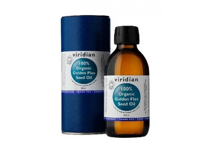 Viridian Golden Flax Seed Oil Organic - BIO 200ml