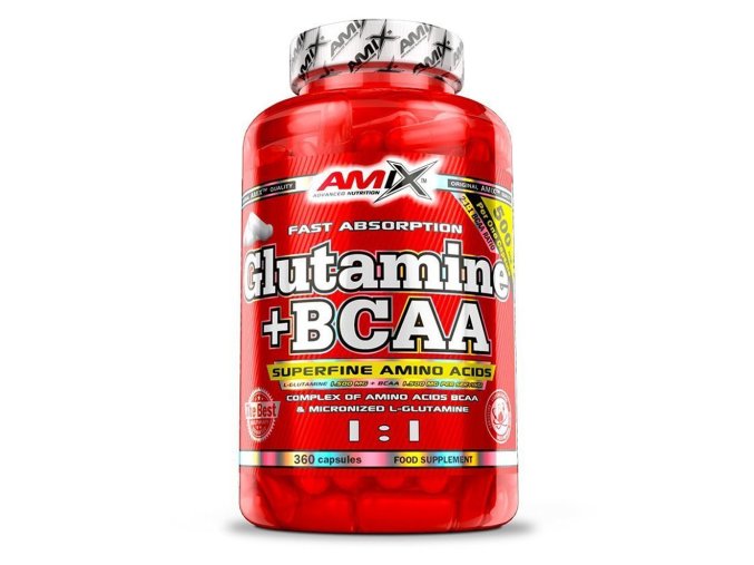 Amix L-Glutamine + BCAA 360 kapslí