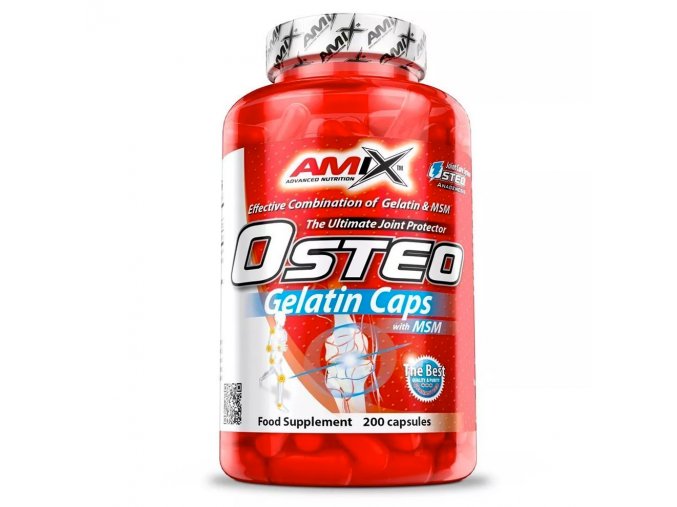 Amix OsteoGelatin + MSM 200 kapslí