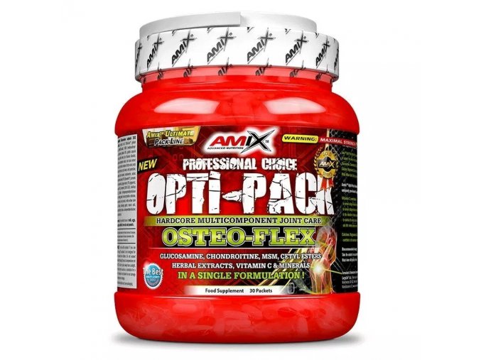 Amix Opti Pack Osteo Flex 30 denních dávek  + šťavnatá tyčinka ZDARMA