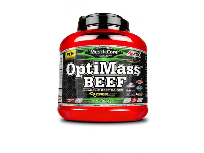 Amix MuscLe Core Five Star Series OptiMass BEEF with Hydrobeef 2500g  + šťavnatá tyčinka ZDARMA