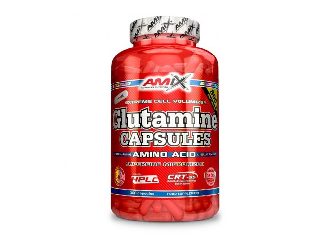 Amix Glutamine Capsules 360 kapslí  + šťavnatá tyčinka ZDARMA