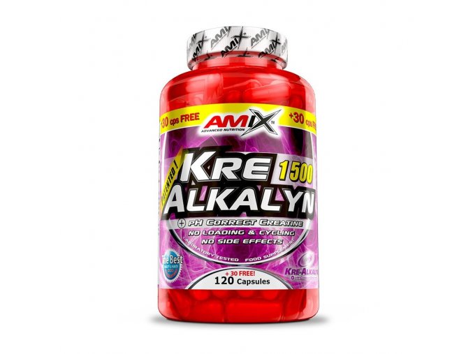 Amix Kre-Alkalyn 220 kapslí  + šťavnatá tyčinka ZDARMA