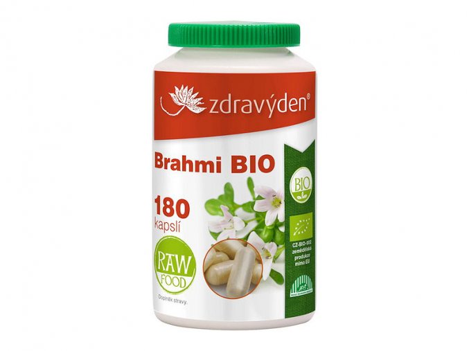 Zdravý den Brahmi BIO 180 kapslí