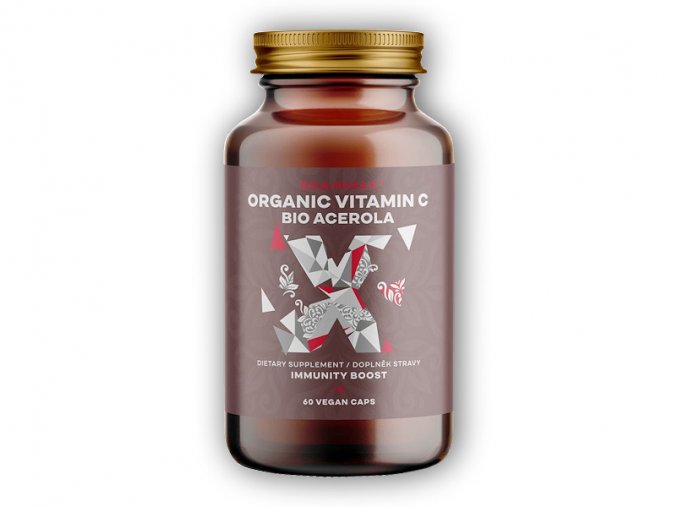 BrainMax Organic Vitamin C BIO Acerola, vitamín C z Aceroly 60 rostlinných kapslí