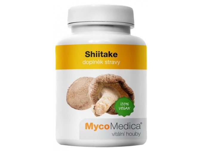 MycoMedica Shiitake 90 kapslí  + šťavnatá tyčinka ZDARMA