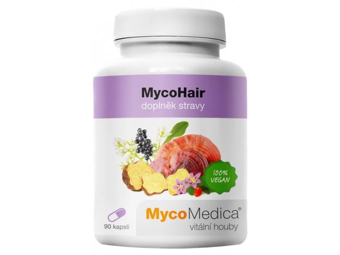 MycoMedica MycoHair 90 kapslí  + šťavnatá tyčinka ZDARMA
