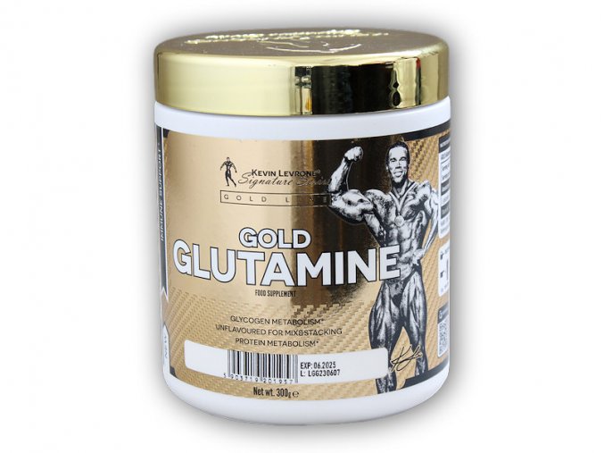 Kevin Levrone Gold Glutamine 300g  + šťavnatá tyčinka ZDARMA
