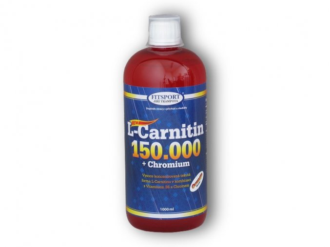 Fitsport L-Carnitin 150000 + Chromium 1000ml  + šťavnatá tyčinka ZDARMA