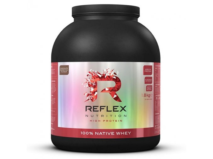 Reflex Nutrition 100% Native Whey Protein 1800g  + šťavnatá tyčinka ZDARMA