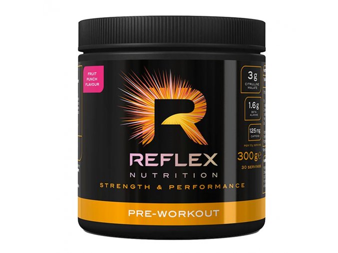 Reflex Nutrition Pre-Workout 300g  + šťavnatá tyčinka ZDARMA