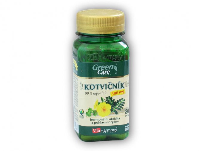 VitaHarmony Kotvičník 500mg 90% saponinů 80 kapslí