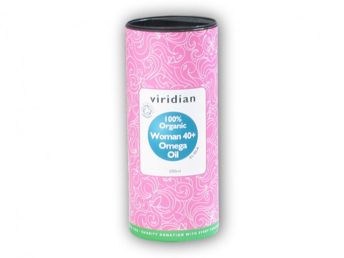 Viridian Organic Woman 40+ Omega Oil 200ml  + šťavnatá tyčinka ZDARMA