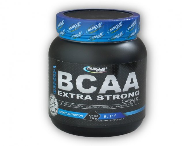 Musclesport BCAA extra strong 6:1:1 300 kapslí  + šťavnatá tyčinka ZDARMA