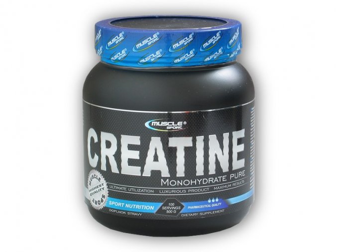 Musclesport Creatine Monohydrate Pure 500g  + šťavnatá tyčinka ZDARMA