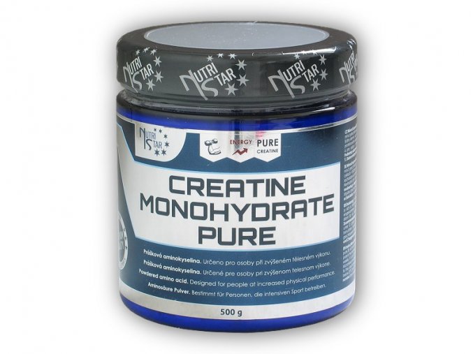 Nutristar Creatine Monohydrate Pure 500g  + šťavnatá tyčinka ZDARMA