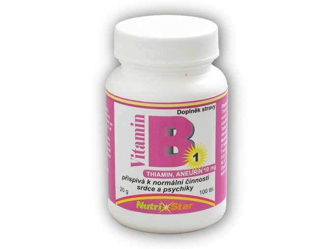 Nutristar Thiamin vitamín B1 10mg 100 tbl