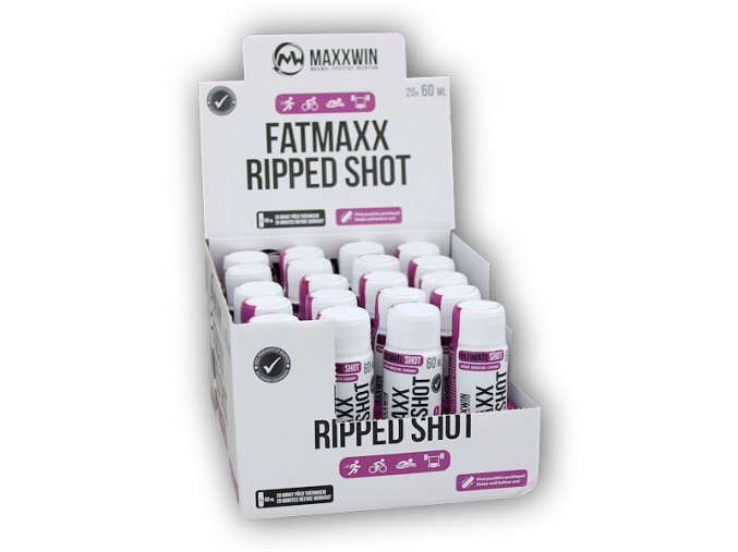 MAXXWIN Fatmax ripped shot 20x60ml  + šťavnatá tyčinka ZDARMA