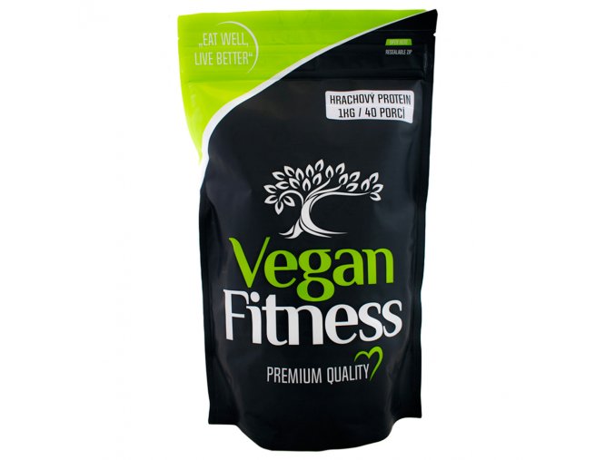 Vegan Fitness Hrachový Protein 100% RAW 1000g sáček